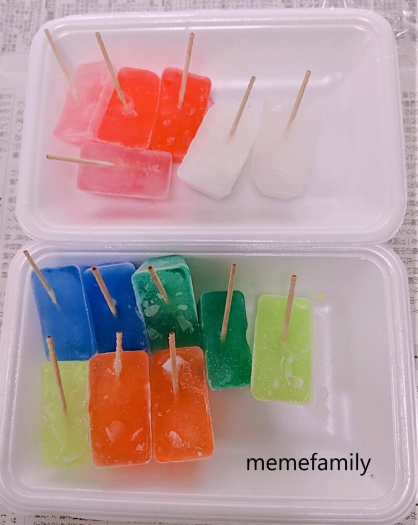 簡単 これからの時期におすすめ ひんやり氷で絵の具あそび ぐんぐん豆の樹ブログ